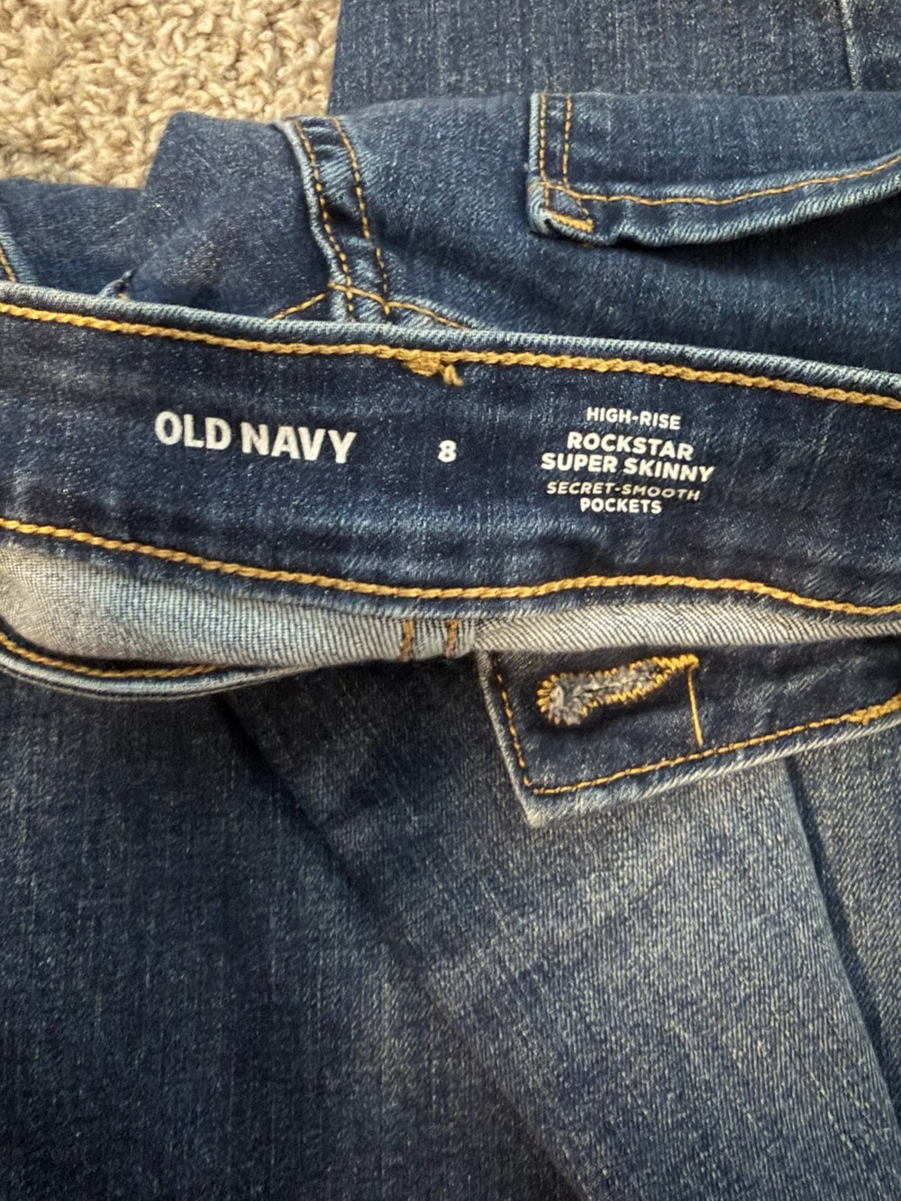 Old Navy Rockstar Super Skinny Jeans - Indigo Blue